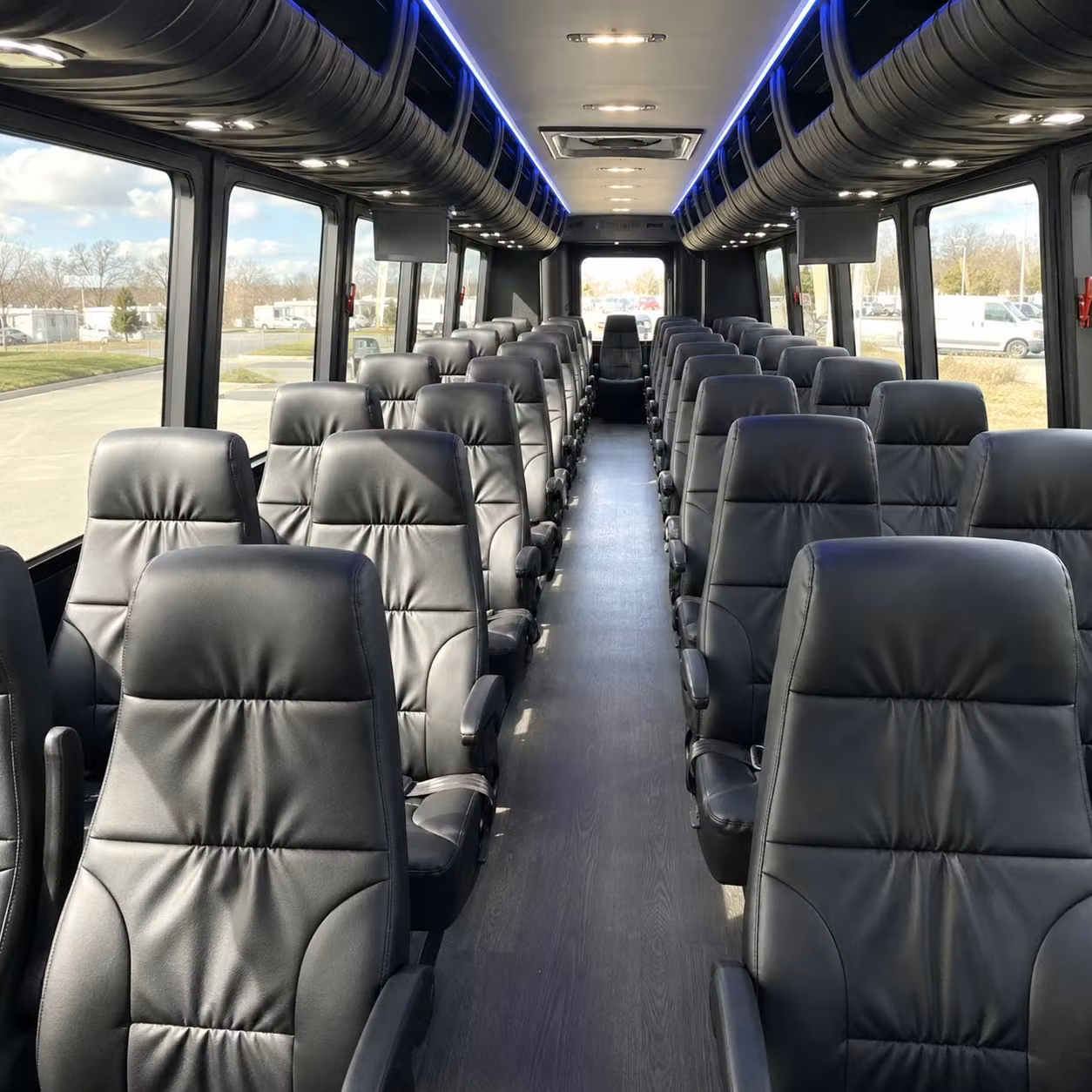 25 passenger minibus interior