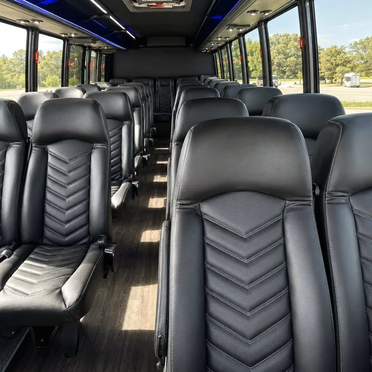28 passenger minibus interior