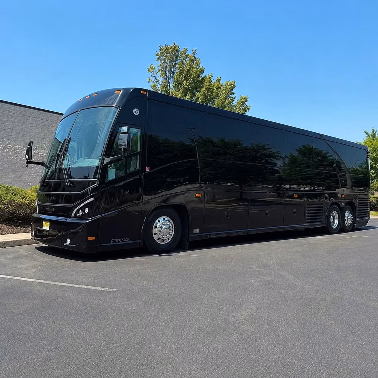 mount pleasant 56 passenger charter bus rental