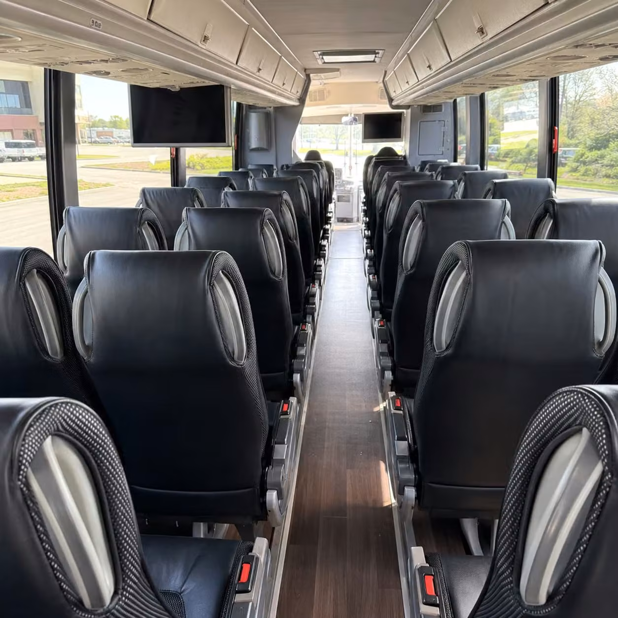 mount pleasant charter bus interior