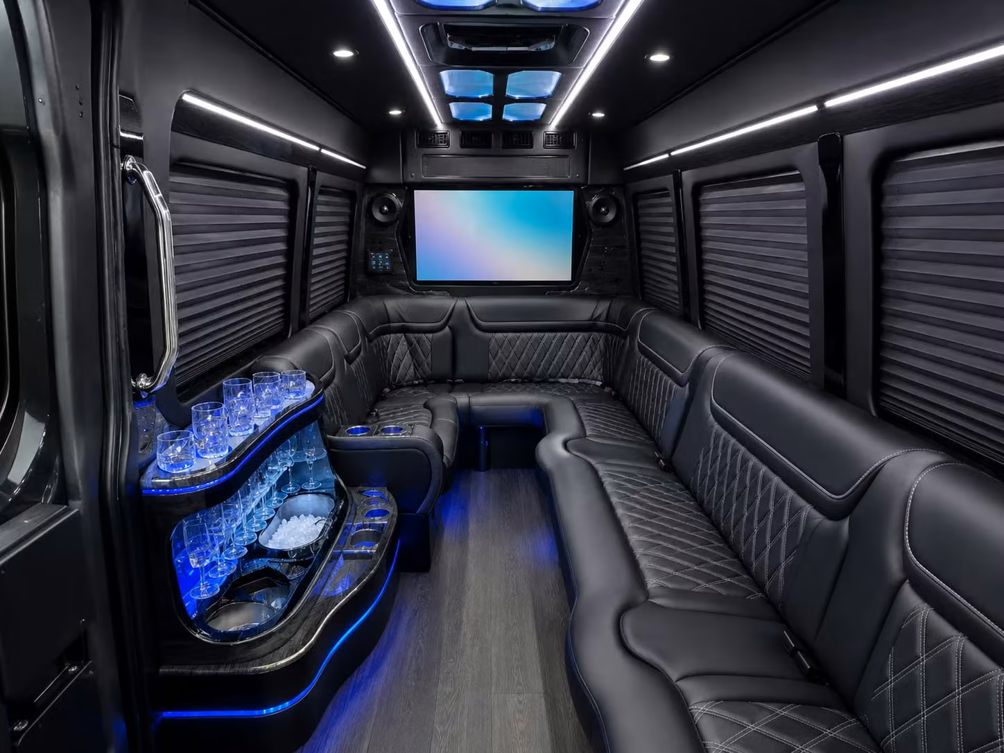 rather than split your congregation into carpools rent one bus for the whole group